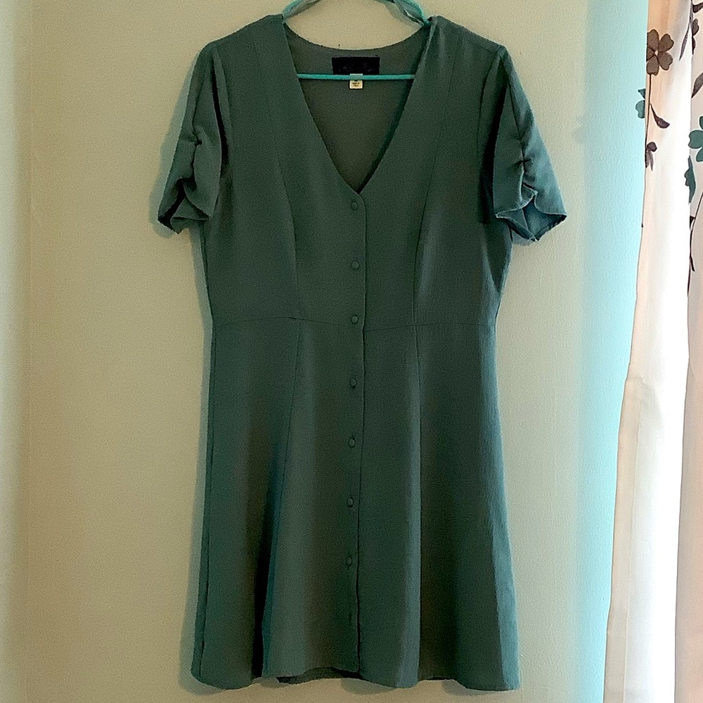 Mint green dress